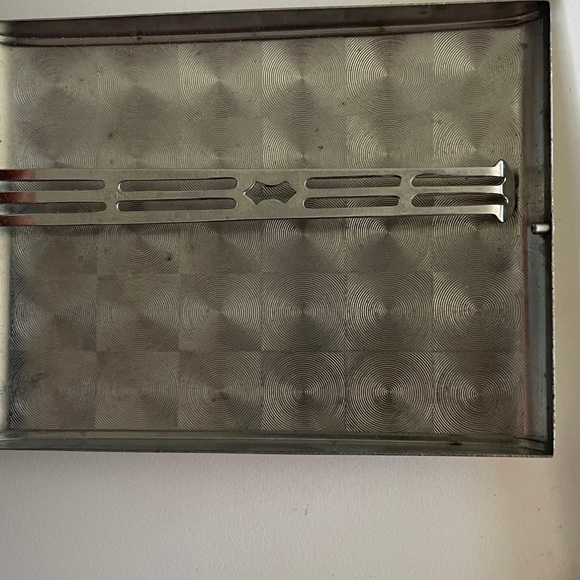 Vintage Art Deco Cigarette Case. Letter R on top - Picture 9 of 11